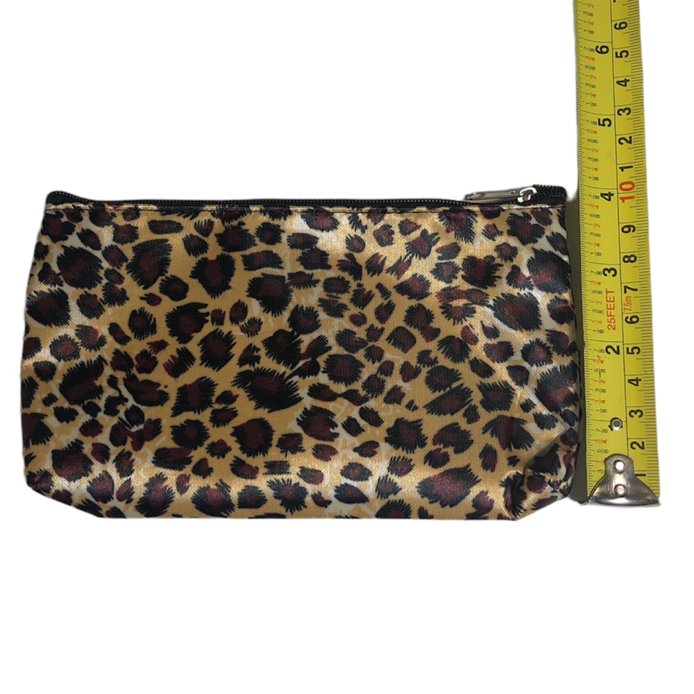 Leopard Print Small Makeup / Cosmetics Bag / Clutch, New Without Tags - Picture 5 of 8